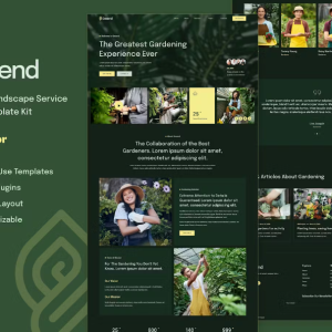 Greend - Gardening & Landscape Service Elementor Template Kit