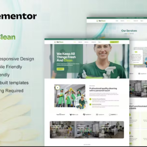 BeClean - Cleaning Service Company Elementor Pro Template Kit