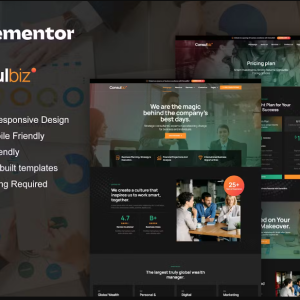 ConsulBiz - Business Consultant Elementor Template Kit