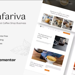 Cafariva - Minimalist Cafe &Coffee Elementor Template Kit
