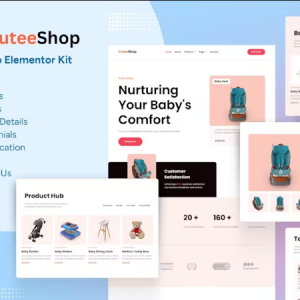 CuteeShop - Kids & Baby Ecommerce Elementor Kit
