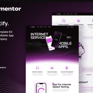 Aptify – Mobile App Landing Page & Tech Company Elementor Template Kit