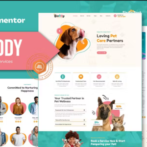 Buddy - Pet Care Services Elementor Template Kit
