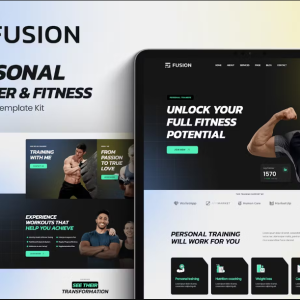 Fusion - Personal Trainer & Fitness Elementor Template Kit