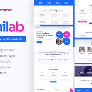 Mailab - Email Marketing Elementor Pro Template Kit