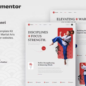 Sensei – Martial Arts Club & Trainer Elementor Template Kit
