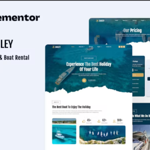Sailey - Yacht Club & Boat Rental Elementor Template Kit