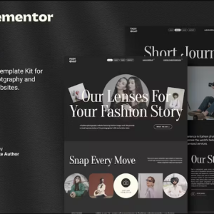 Fashnap – Fashion Photography & Portfolio Elementor Template Kit