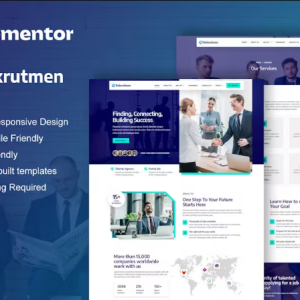 Rekrutmen - Human Resource & Recruitment Agency Elementor Template Kit
