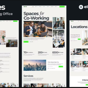 Spaces - Co-Working Elementor Pro Template Kit