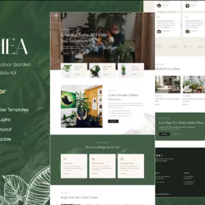 Lathea - Houseplants & Indoor Garden Elementor Template Kit