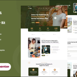 Poso - Personalized Nutrition & Wellness Elementor Template Kit