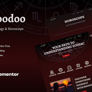 Boodoo - Astrology & Horoscope Elementor Template Kit