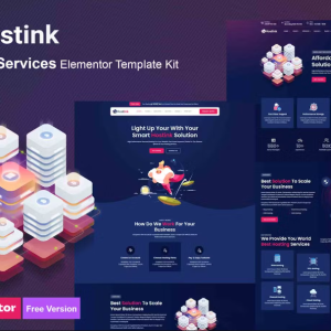 Hostink - Hosting Services Elementor Template Kit