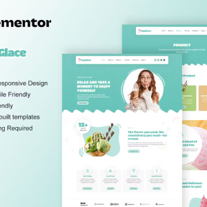 PopGlace - Ice Cream Shop Elementor Template Kit