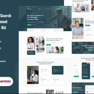 Exuta - Executive Search & Recruitment Service Elementor Template Kit