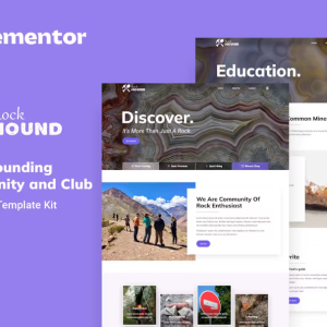 Rockhound - Rock Hounding Community Club Elementor Template Kit