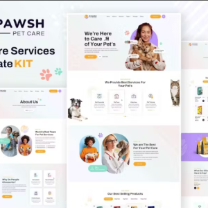 Pawsh - Pet Care & Shop Elementor Template Kit