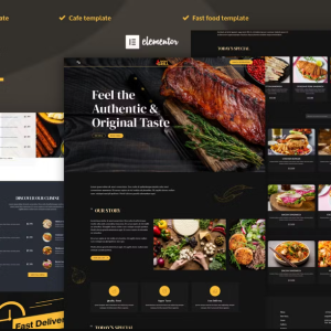Smoky Grill - Restaurant & Cafe Elementor Pro Template Kit