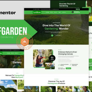 Turfgarden - Landscape & Gardening Elementor Template Kit