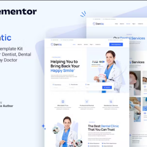 Dentic – Dentist & Dental Clinic Elementor Template Kit