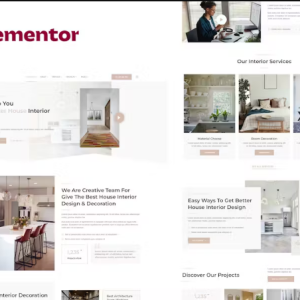 Pamily - House Interior Design Elementor Template Kit