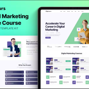 Digicours - Digital Marketing Online Course Elementor Template Kit