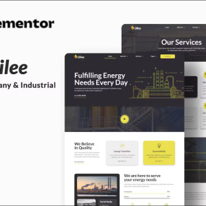 Oilee - Oil Company & Industrial Company Elementor Template Kit
