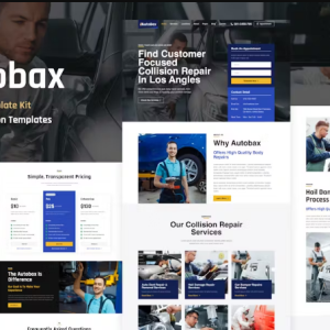 Autobax - Car Body Repair Shop Elementor Pro Template Kit