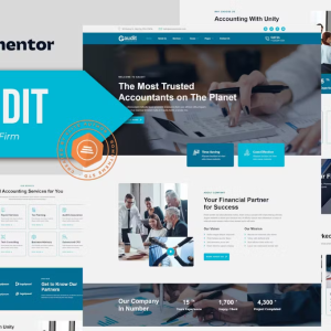 Gaudit - Accounting Firm Elementor Template Kit