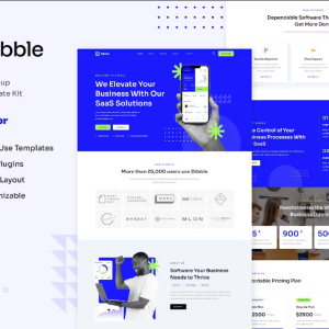 Dibble - SaaS & Tech Startup Elementor Template Kit