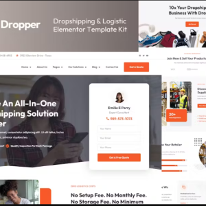 Dropper - Dropshipping & Logistic Elementor Template Kit