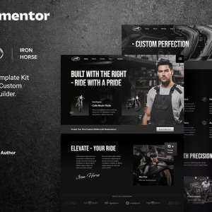 Iron Horse – Custom Motorcycle Builder Elementor Template Kit