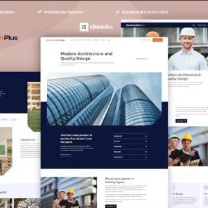 Construction Plus - Construction Elementor Pro Template Kit