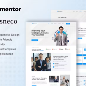 Busneco - Business Coach & Consulting Elementor Template Kit
