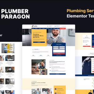 Plumber Paragon - Plumbing Services Elementor Pro Template Kit