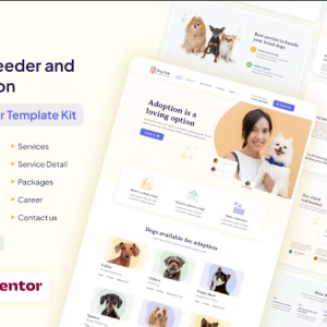 Dog Pals - Dog Breeder & Adoption Elementor Template Kit