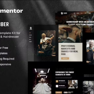 Rabber – Barbershop & Hairdresser Elementor Template Kit