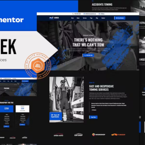 Derek - Towing Services Elementor Pro Template Kit