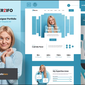 Perzifo - Creative Designer Portfolio Elementor Template Kit