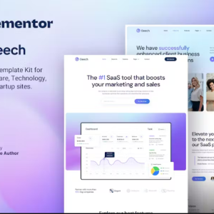 Geech - SaaS & Tech Startup Company Elementor Template Kit