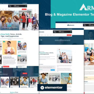 Armanee - Blog & Magazine Elementor Pro Template Kit