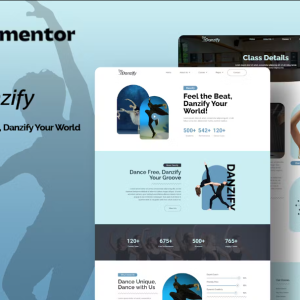 Danzify - Dance Course Elementor Template Kit