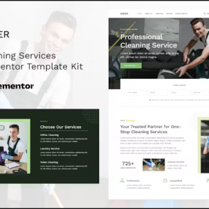 Wiper - Cleaning Services Elementor Template Kit