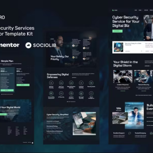 Cybro - Cyber Security Services Elementor Template Kit