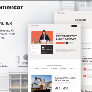 Realtier – Real Estate & Property Agent Elementor Template Kit