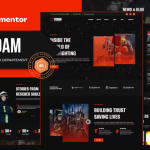 Padam - Firefighter Departement Elementor Template Kit