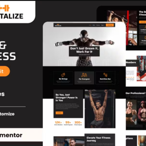 Revitalize - Fitness Gym Elementor Template Kit