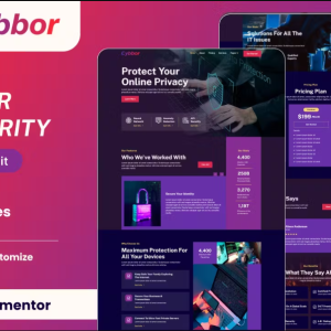 Cybbor – Cyber Security Services Elementor Template Kit