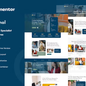 Jornal - Social Media Specialist Elementor Template Kit